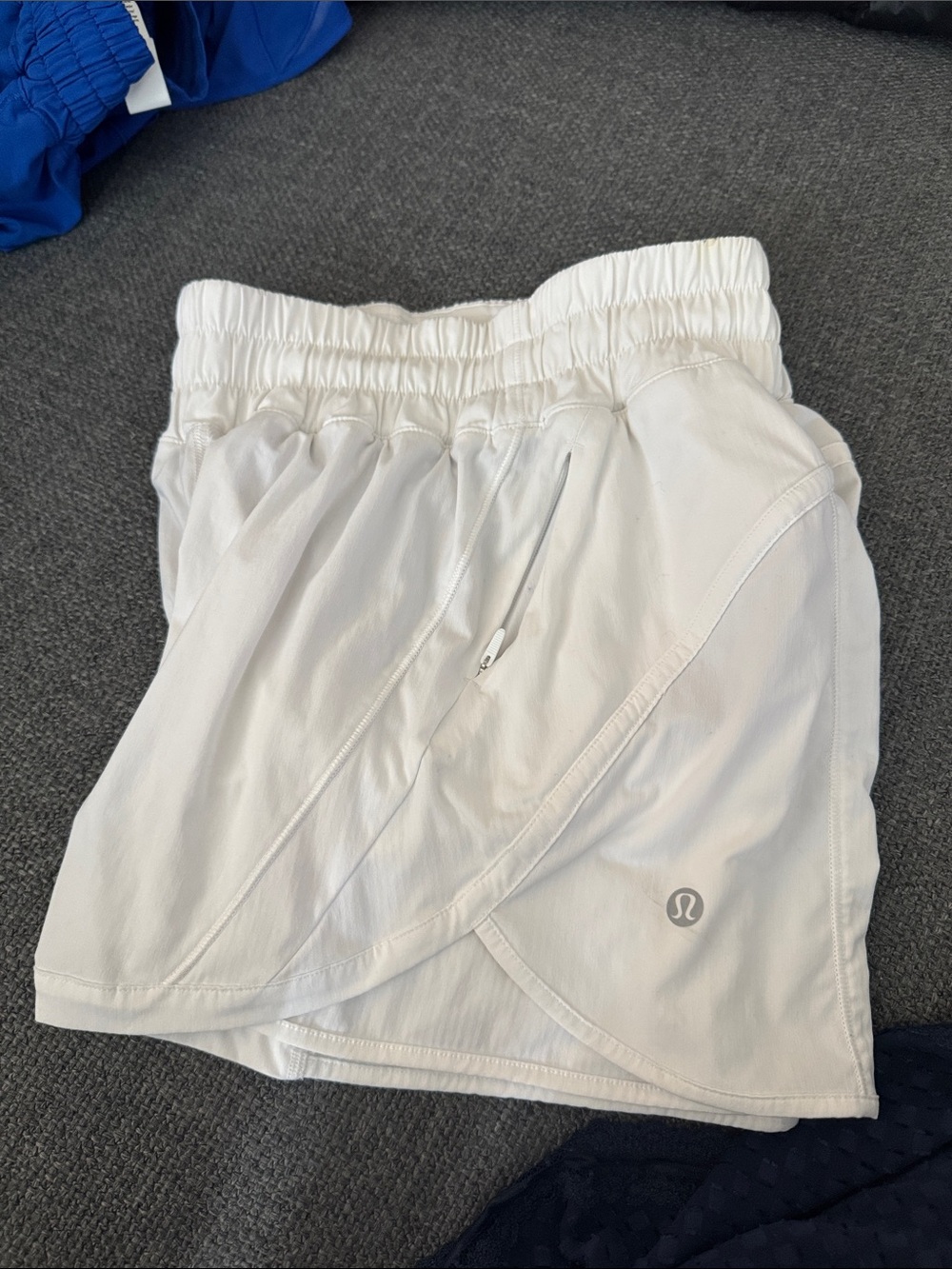 Lululemon White Athletic Shorts